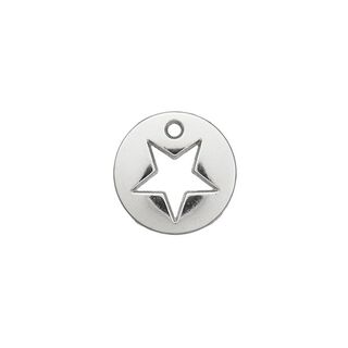 decorazione, stella [ Ø 12 mm ] – argent metallica, 