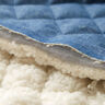 tessuto trapuntato Jeans-Teddy – blu acciaio,  thumbnail number 6