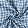 mussolina / tessuto doppio increspato Vichy a quadri tinto in filo – colore blu jeans/bianco,  thumbnail number 5