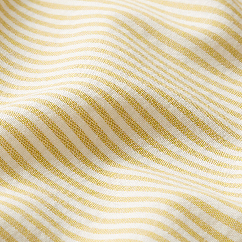 misto cotone viscosa righe – giallo curry/bianco lana,  image number 2