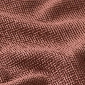piqué nido d’ape mini – marrone capriolo, 
