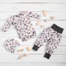 GOTS jersey di cotone Fiori ad acquerello stampa digitale – bianco lana/violetto pastello,  thumbnail number 5