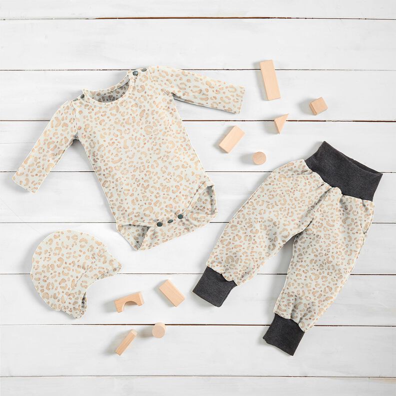 jersey a coste Delicato Leone stampa digitale &ndash; bianco,  image number 5