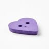 Bottone a forma di cuore [Ø 15 mm] – lavanda,  thumbnail number 3