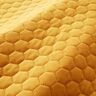 tessuto tappezzeria velluto trapuntato motivo a nido d’ape – senape,  thumbnail number 2