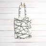 tessuto arredo Jacquard Linee astratte – avorio/nero,  thumbnail number 8