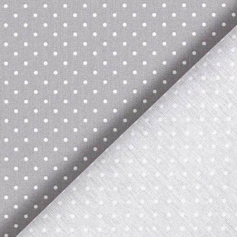 popeline di cotone piccoli pois – grigio/bianco,  image number 6