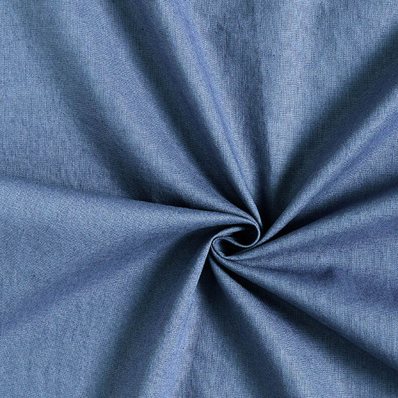 misto cotone-lino tinta unita – blu acciaio,  image number 1