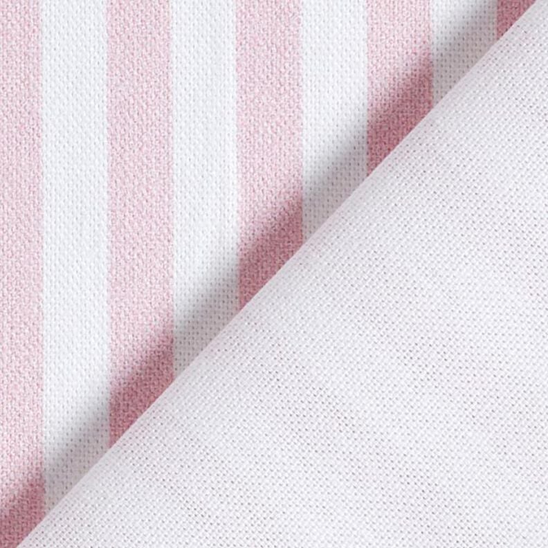 tessuto arredo mezzo panama righe longitudinali – rosé/bianco,  image number 4