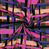 tessuto in viscosa stretch Line Layers | Nerida Hansen – verde scuro/lillà,  thumbnail number 3