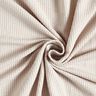 jersey di cotone seersucker Righe sottili – mandorla/bianco,  thumbnail number 3