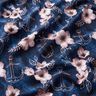 jersey di cotone Fiori e Ancore | Glitzerpüppi – blu notte/rosa antico chiaro,  thumbnail number 2