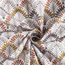 tessuto in cotone cretonne Ventagli – talpa/avorio,  thumbnail number 3