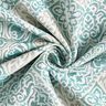 tessuto arredo Jacquard Eleganti piastrelle &ndash; petrolio chiaro/beige chiaro,  thumbnail number 3