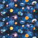 tessuto arredo stampa digitale stelle – nero,  thumbnail number 1