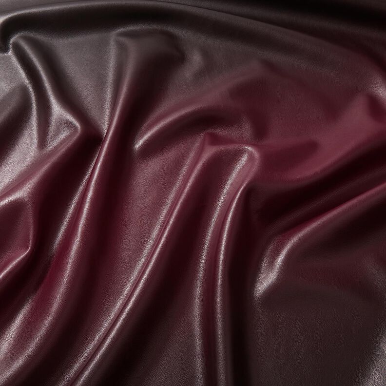 similpelle sfumatura di colori | Katia Fabrics – nero/rosso Bordeaux, image number 2