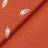 jersey di cotone, piume – terracotta,  thumbnail number 4
