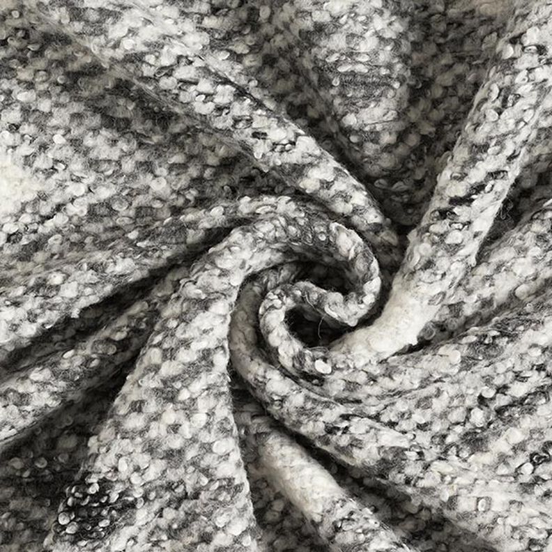 Maglia bouclé in misto lana a rombi grandi – grigio,  image number 3