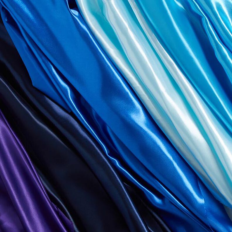 satin poliestere – blu notte, image number 5
