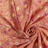 Chiffon a fiori crêpe e pois dorati – aragosta,  thumbnail number 3