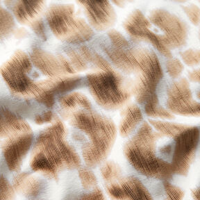 GOTS French terry Batik con motivo leopardato | TCC x LOOKS by Wolfgang Joop – marrone, 