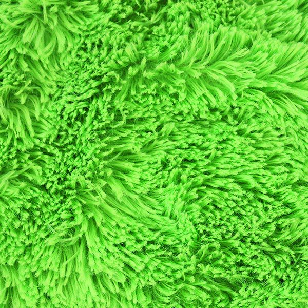 Tessuto peluche a pelo lungo SHAGGY [1 M x 0,75 M | altezza pelo: 20 mm]  - verde neon | Kullaloo,  image number 2