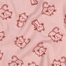 flanella di cotone Gatti | by Poppy – rosa antico chiaro/rosso borgogna,  thumbnail number 2