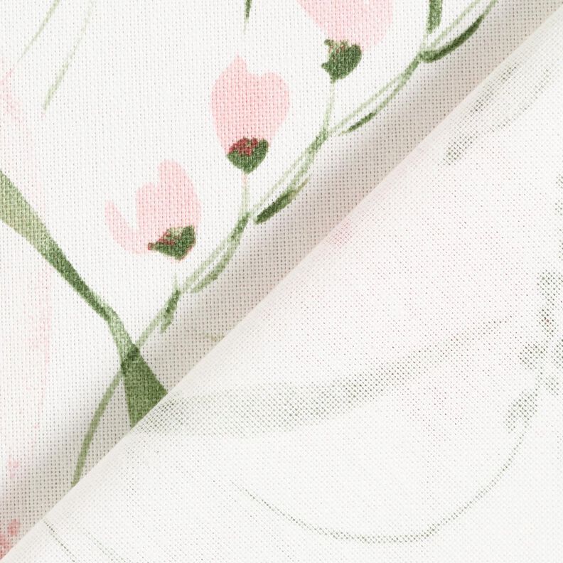 tessuto arredo mezzo panama Fresie – avorio/rosa chiaro,  image number 4