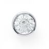 occhiello bottone in metallo con strass [ Ø10 mm ] – argent metallica,  thumbnail number 1