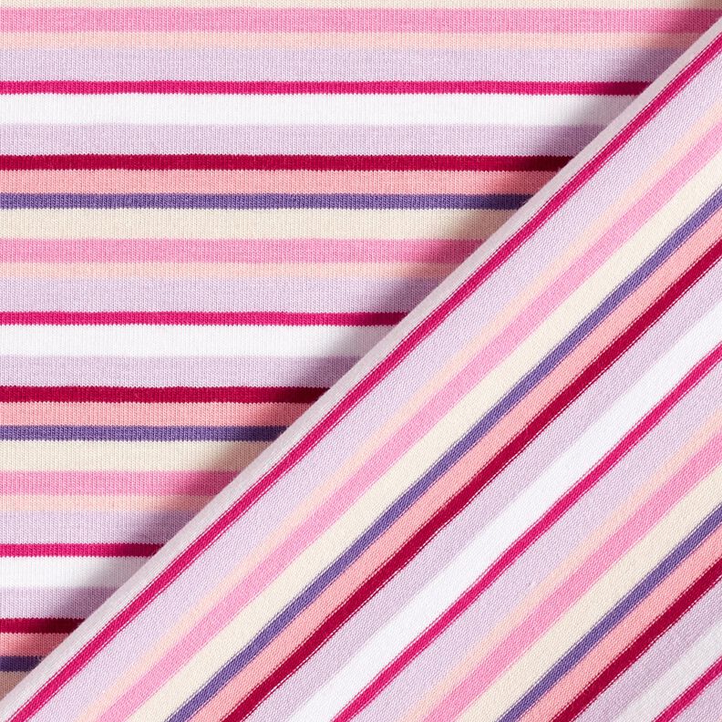 jersey di cotone strisce – lillà/pink, image number 4