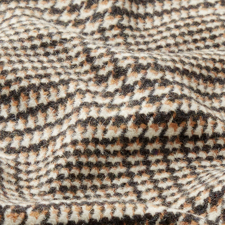 tessuto per cappotti, Principe di Galles – antracite/beige,  image number 2