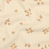 GOTS jersey a coste Fiorellini sparsi | Poppy Fabrics &ndash; crema/marrone capriolo,  thumbnail number 2