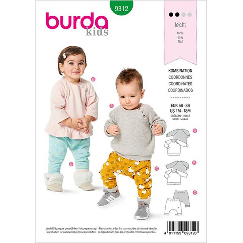 camicia/pantalone, Burda 9312 | 56-86,  image number 1