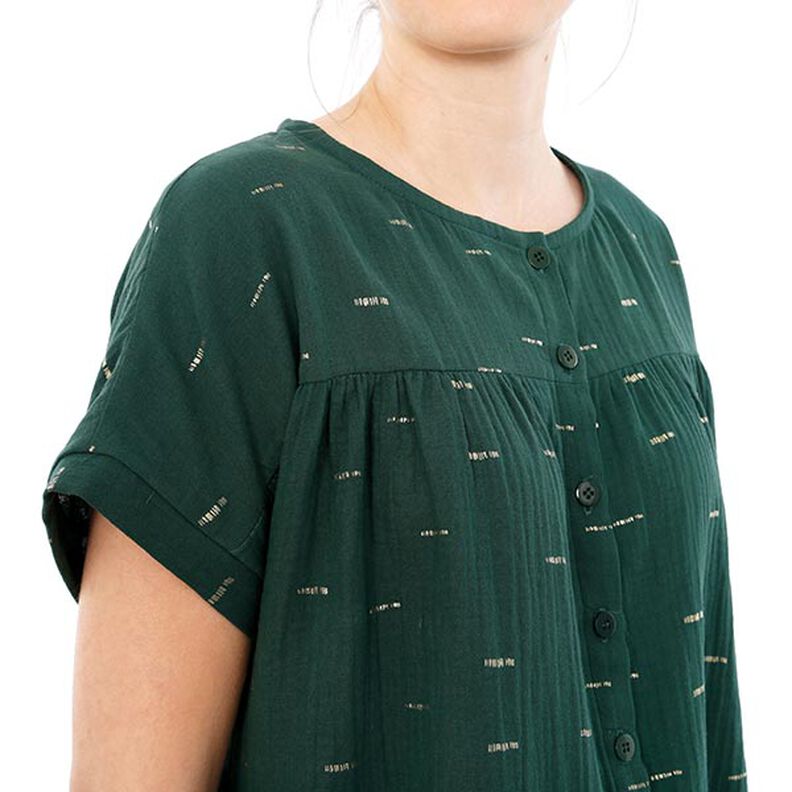 FRAU SUZY - blusa ampia a maniche corte con arricciatura, Studio Schnittreif  | XS -  XXL,  image number 9
