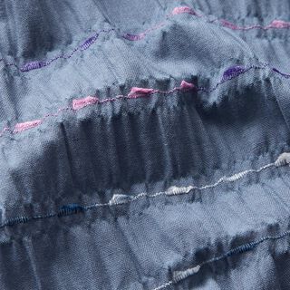 seersucker con filo ad effetto | by Poppy – grigio blu, 
