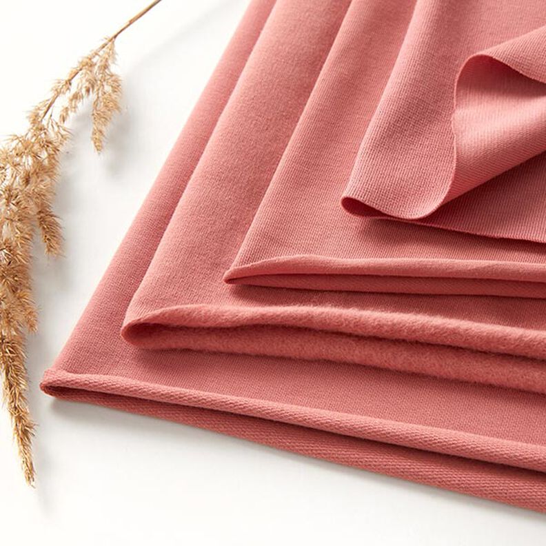 GOTS tessuto per bordi e polsini in cotone | Tula – rosa anticato,  image number 5
