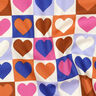 popeline di cotone Cuori di diamante | Poppy Fabrics – avorio/blu reale,  thumbnail number 2
