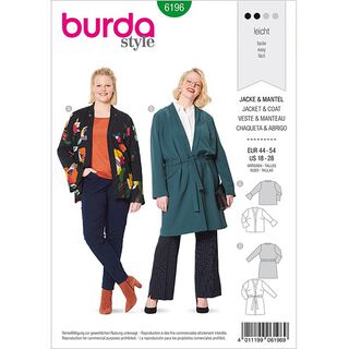 giacca, Burda 6196 | 44-54, 