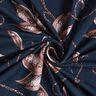 jersey di cotone Foglie scintillanti | Glitzerpüppi – blu notte/rosa antico scuro,  thumbnail number 3