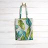 tessuto arredo tessuti canvas Foglie di ficus – abete blu/grigio,  thumbnail number 8