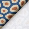 tessuto arredo mezzo panama Motivo leopardato astratto – blu/anacardo,  thumbnail number 4