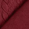 Jersey jacquard, cloqué, motivi a treccia – rosso Bordeaux,  thumbnail number 4