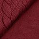 Jersey jacquard, cloqué, motivi a treccia – rosso Bordeaux,  thumbnail number 4
