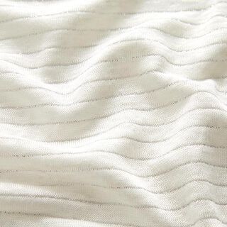jersey di lino, righe glitter – bianco, 