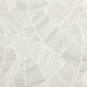 tessuti da esterni tessuti canvas linee di foglie – grigio argento, 