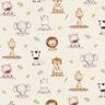 popeline di cotone Cuccioli di animali della giungla stampa digitale – beige,  thumbnail number 1