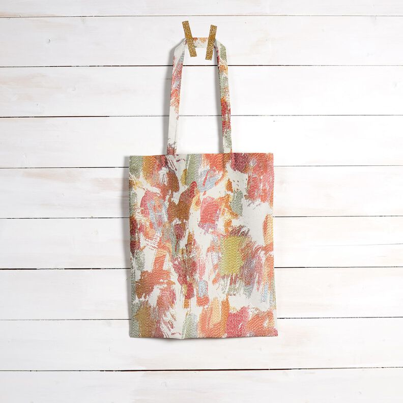 tessuto arredo gobelin Arte astratta &ndash; beige chiaro/color bacca chiaro,  image number 6