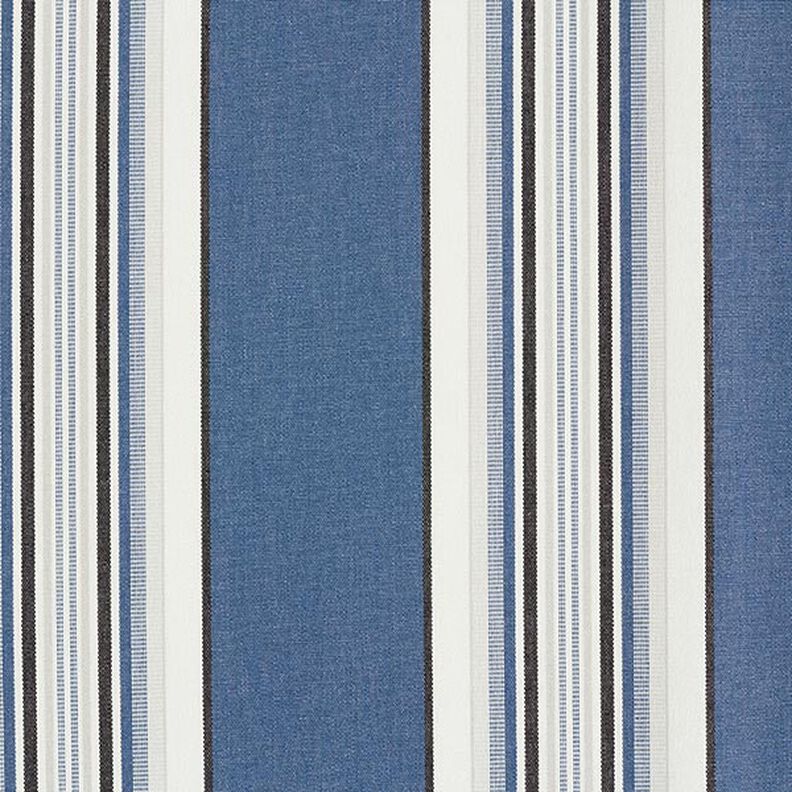 tessuto per tende da sole righe larghe e sottili – colore blu jeans/bianco,  image number 1