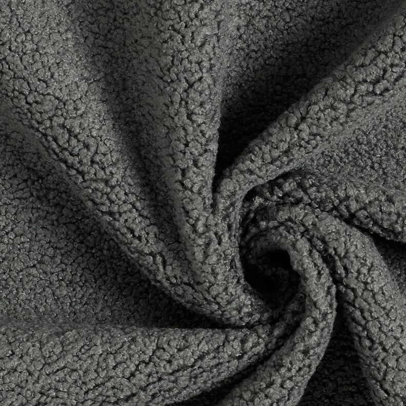 tessuto da tappezzeria Aspetto pelle di pecora – grigio scuro, image number 1