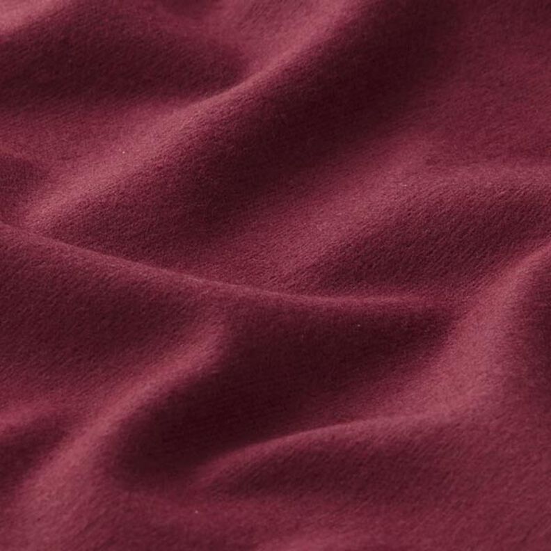 flanella di cotone tinta unita – rosso borgogna,  image number 3